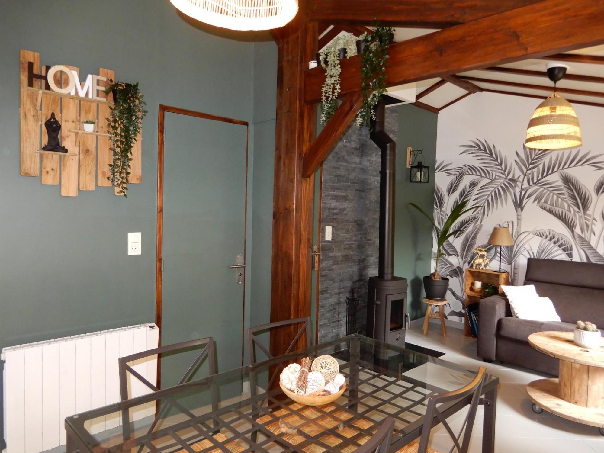 Le Cottage Exotique Du Lutin Many & Son Bain Nordique Saint-Christophe-Sur-Conde Екстер'єр фото